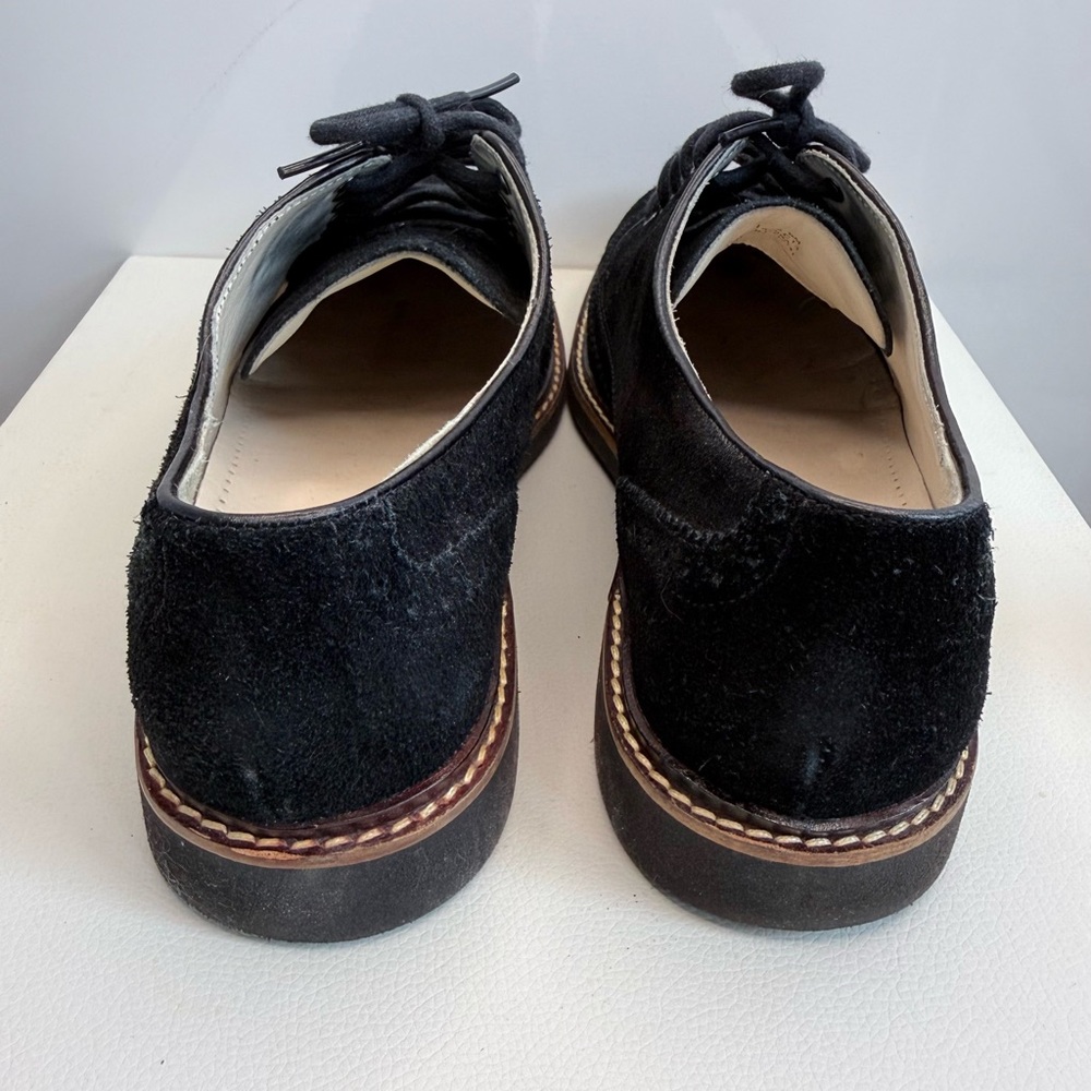 Men's Cole Haan Nike Air Franklin Black Suede Wingtip Oxfords Size 9M - Picture 6 of 9
